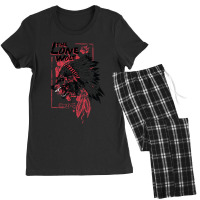 Lonely Wolf Indian Shirt Premium Women's Pajamas Set | Artistshot