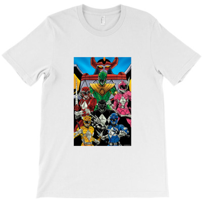 Go Go Power Rangers Power Rangers T-shirt Designed By Hrndzaar