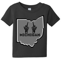 Middle Finger Michigan Baby Tee | Artistshot