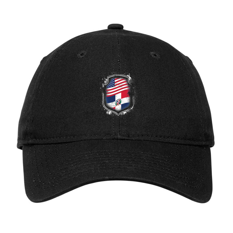 Dominican American Flag Adjustable Cap by WesleyCopenheaver | Artistshot