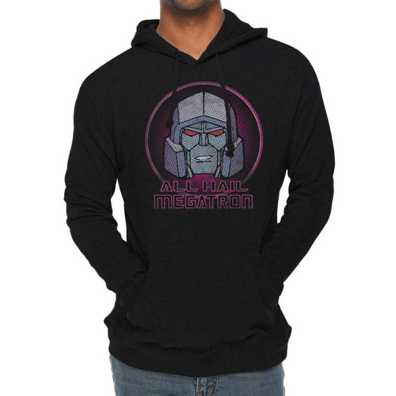 Transformers All Hail Megatron Portrait Lightweight Hoodie | Artistshot