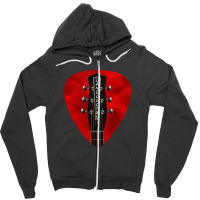 Guitar Headstock Pick Art - Danelectro &x27;59 Resonator Classic Zipper Hoodie | Artistshot