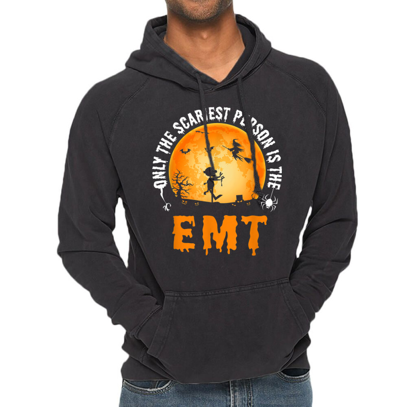 Halloween Emt For Men & Women Emergency Medical Technician Vintage Hoodie | Artistshot