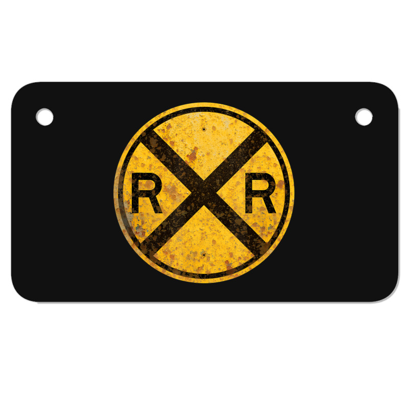 Railroad Crossing Sign 1935 Train Warning Symbol Motorcycle License Plate | Artistshot