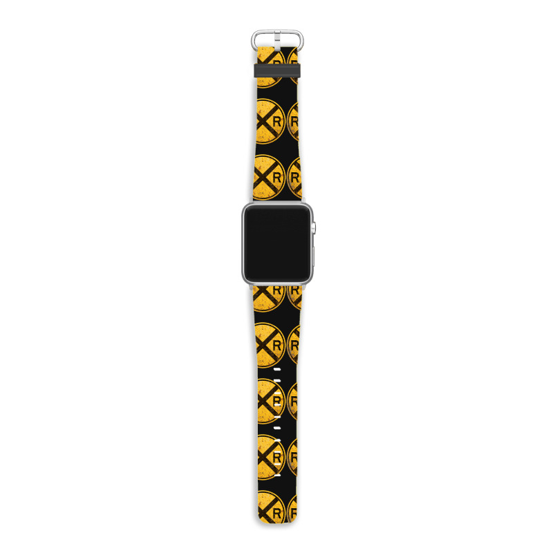 Railroad Crossing Sign 1935 Train Warning Symbol Apple Watch Band | Artistshot