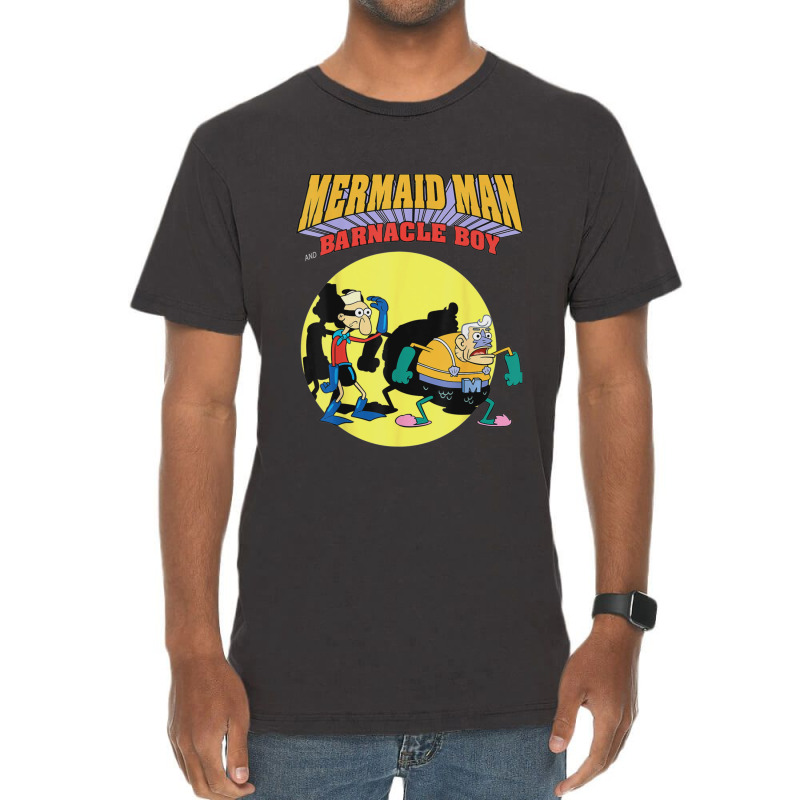 Mermaid Man Barnacle Boy For Fan Vintage T-Shirt by RachelleWolf | Artistshot