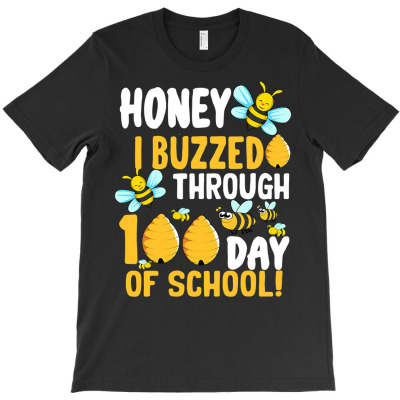 100 School Days 100th Day Of School 2021 Bee Honey Student T Shirt T-shirt Designed By Cornie Lindsey