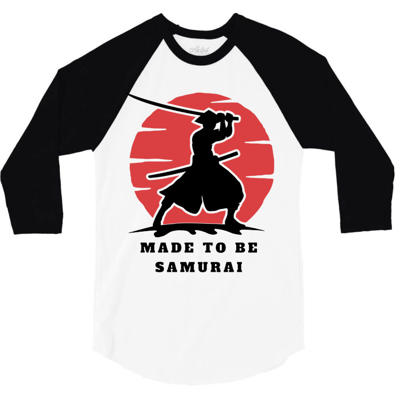 Sunset Samurai Warrior 3/4 Sleeve Shirt by Smile 4ever | Artistshot