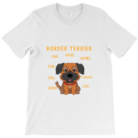 Border Terrier Anatomy Funny Dog Mom Dad Cute Gift T-shirt | Artistshot