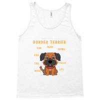 Border Terrier Anatomy Funny Dog Mom Dad Cute Gift Tank Top | Artistshot