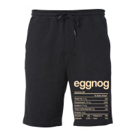 Eggnog Nutrition Facts Funny Thanksgiving Christmas Fleece Short | Artistshot