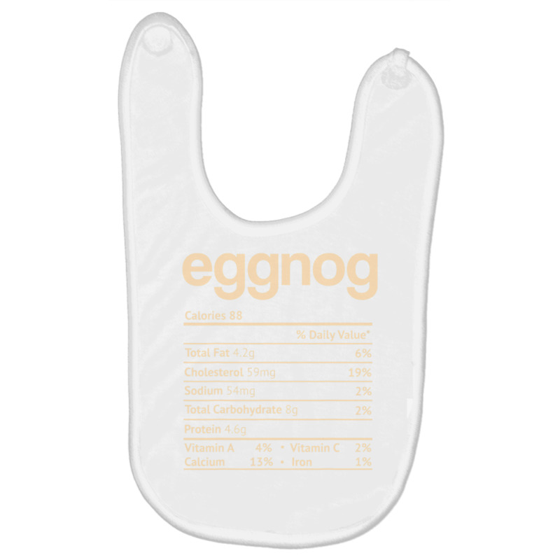 Eggnog Nutrition Facts Funny Thanksgiving Christmas Baby Bibs by Chrisloweening | Artistshot