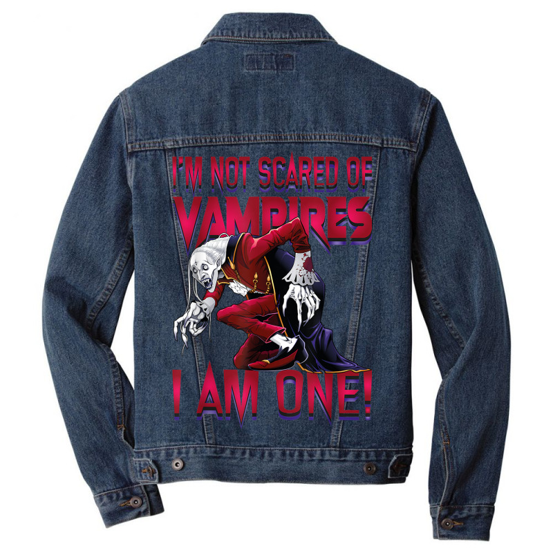 I'm Not Scared Of Vampires I'm One Vampire Halloween Men Denim Jacket by Prismatic | Artistshot