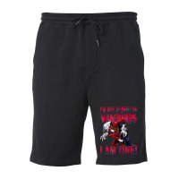 I'm Not Scared Of Vampires I'm One Vampire Halloween Fleece Short | Artistshot