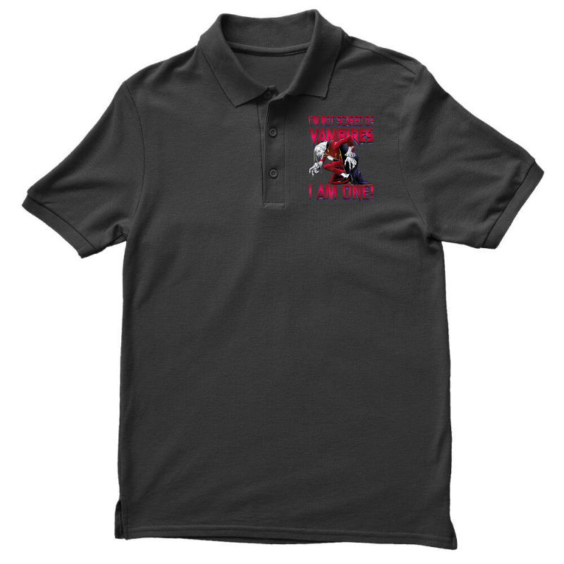 I'm Not Scared Of Vampires I'm One Vampire Halloween Men's Polo Shirt by Prismatic | Artistshot