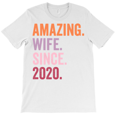 Amazing Wife Since 2020  2nd Wedding Anniversary 2 Years T Shirt T-shirt Designed By Cornie Lindsey