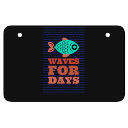 waves for days ATV License Plate | Artistshot