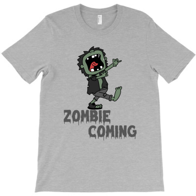 Zombie Coming T-shirt Designed By Avery Adah 