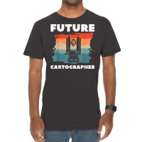 Retro Future Cartographer Map Making Cartography Vintage T-shirt | Artistshot