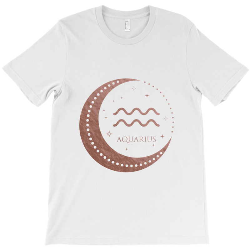 Boho Aquarius Constellation Moon Birthday T-shirt | Artistshot