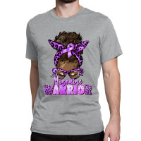 Migraine Warrior Afro Messy Bun Classic T-shirt | Artistshot