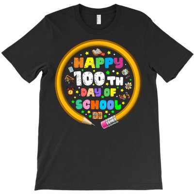 Funny Gift Happy 100th Day Of School. Teacher Student Pullover Hoodie T-shirt Designed By Cornie Lindsey