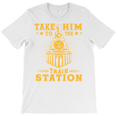 Funny Retro Vintage Style Take Him To The Train Station Sweatshirt T-shirt Designed By Cornie Lindsey