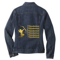 Vijayadashami Collection 3 Ladies Denim Jacket | Artistshot