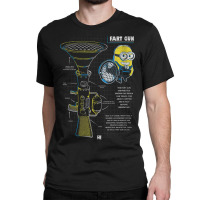 Fart Gun Schematics Portrait Classic T-shirt | Artistshot