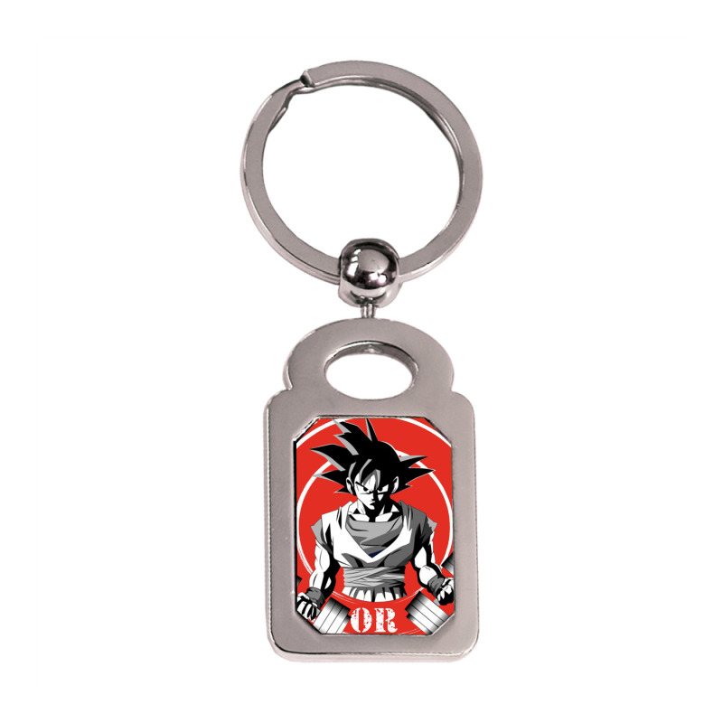 Goku Gym,dragon Ball Silver Rectangle Keychain | Artistshot