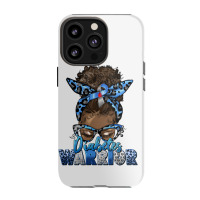 Diabetes Warrior Afro Messy Bun Iphone 13 Pro Case | Artistshot