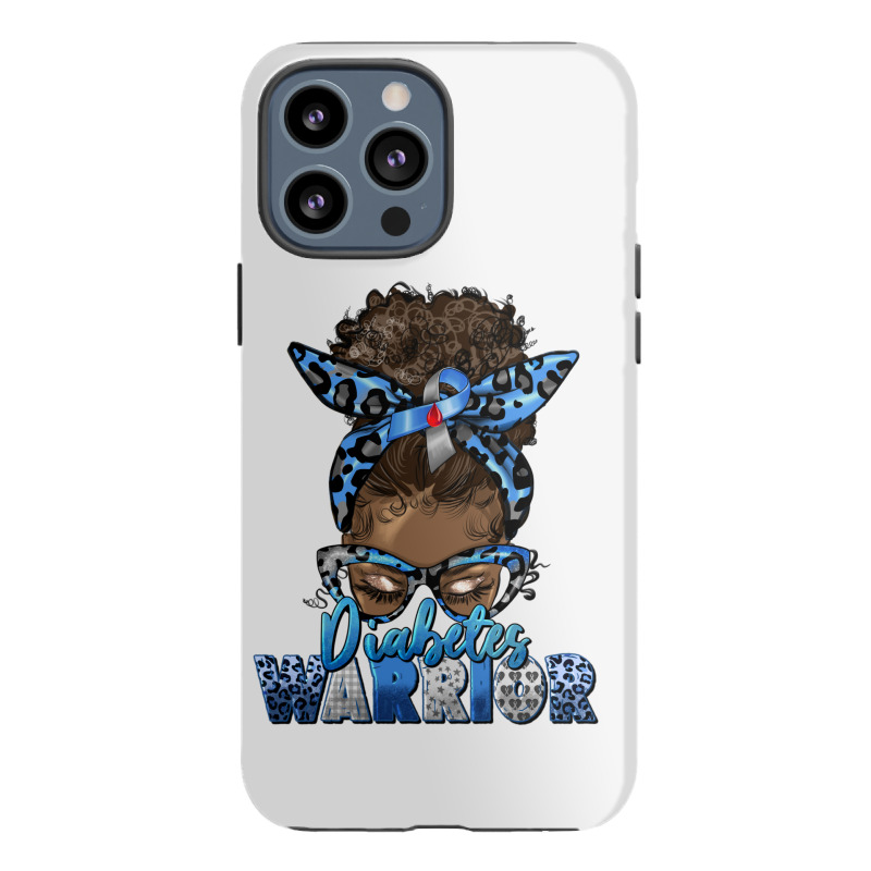 Diabetes Warrior Afro Messy Bun Iphone 13 Pro Max Case | Artistshot