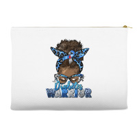 Diabetes Warrior Afro Messy Bun Accessory Pouches | Artistshot