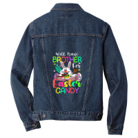 Bunny Eat Chocolate Eggs Will Trade Brother For Easter Candy Men Denim Jacket | Artistshot