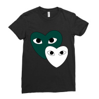 Msu Green And White Hearts Ladies Fitted T-shirt | Artistshot