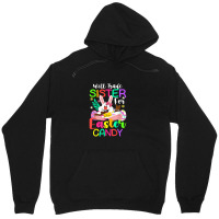 Bunny Eat Chocolate Eggs Will Trade Sister For Easter Candy Unisex Hoodie | Artistshot