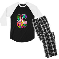 Bunny Eat Chocolate Eggs Will Trade Sister For Easter Candy Men's 3/4 Sleeve Pajama Set | Artistshot