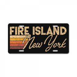 fire island new york License Plate | Artistshot