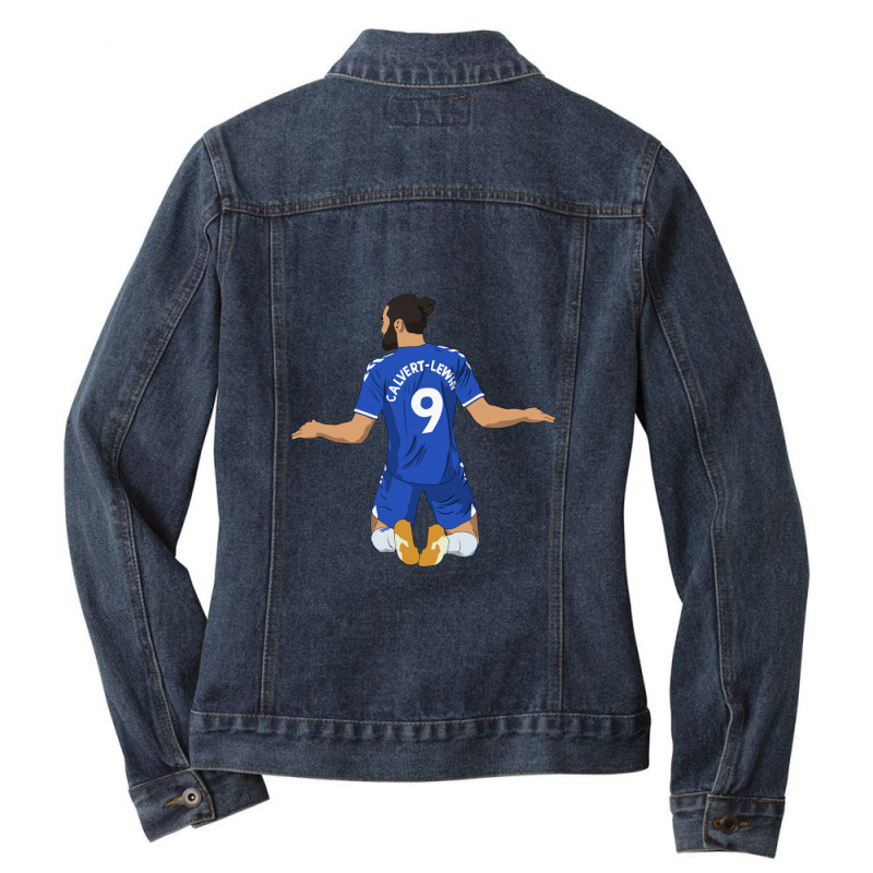 Dominic Calvert Lewin Goal Celebration Ladies Denim Jacket by KamariCurry | Artistshot