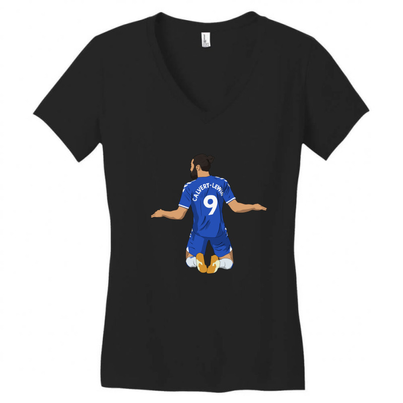 Dominic Calvert Lewin Goal Celebration Women's V-Neck T-Shirt by KamariCurry | Artistshot