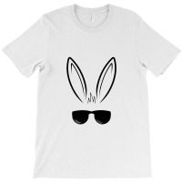 Bunny Face With Sunglasses For Boys Men Kids Easter Day T-shirt | Artistshot