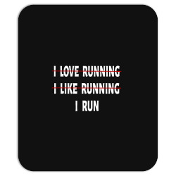i love running i hate running shirt funny running shirt gift Mousepad | Artistshot