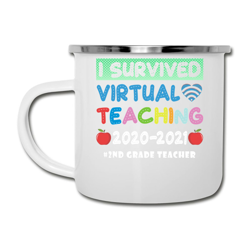 I Survived Virtual Teaching End Of Year Teacher Remote T Shirt Camper Cup | Artistshot