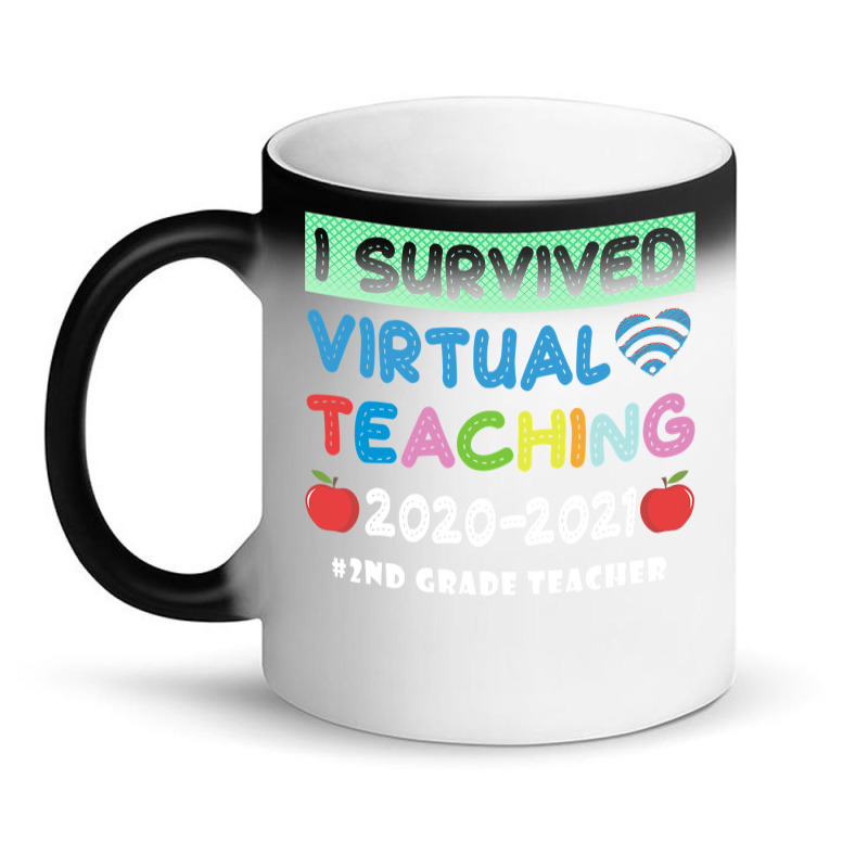 I Survived Virtual Teaching End Of Year Teacher Remote T Shirt Magic Mug | Artistshot