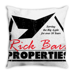 rick barr properties, distressed   seinfeld Throw Pillow | Artistshot