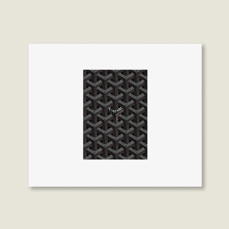 Goyard Geometric Pattern,goyard Skin Logo Landscape Canvas Print | Artistshot