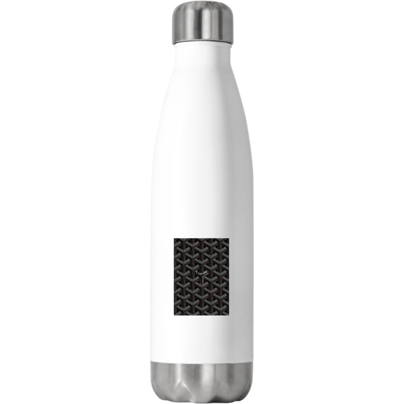 Goyard Geometric Pattern,goyard Skin Logo Stainless Steel Water Bottle | Artistshot