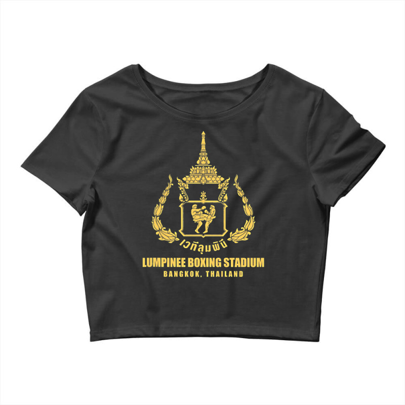 Lumpinee Boxing Stadium Bangkok Thailand Muay Thai Boxing Crop Top by home12 | Artistshot