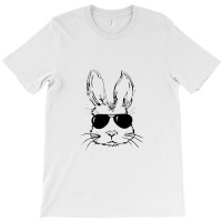 Bunny Face With Sunglasses Easter Day For Boys Men Kids T-shirt | Artistshot