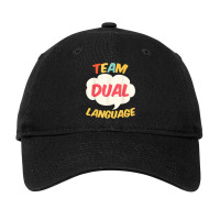 Dual Language Educatioteam Dual Language Adjustable Cap | Artistshot